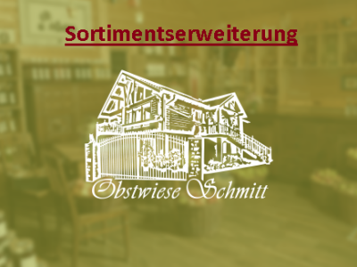 Sortimentserweiterung